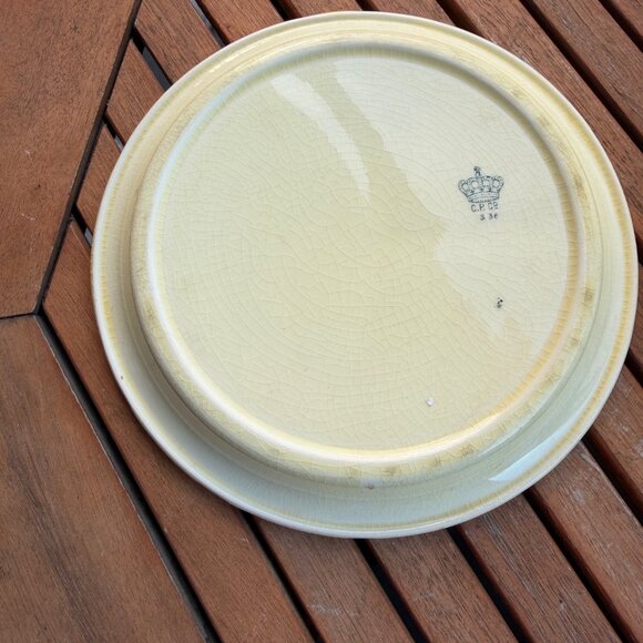 Vintage Crown E&R Childs Divided Plate With Nursery Rhyme Illustrations Made In - Picture 3 of 3